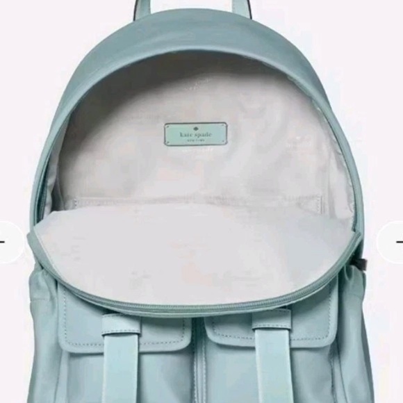 NWT Kate Spade KN667 Carter Medium Cargo Backpack In Aventurine Multi - Picture 3 of 4
